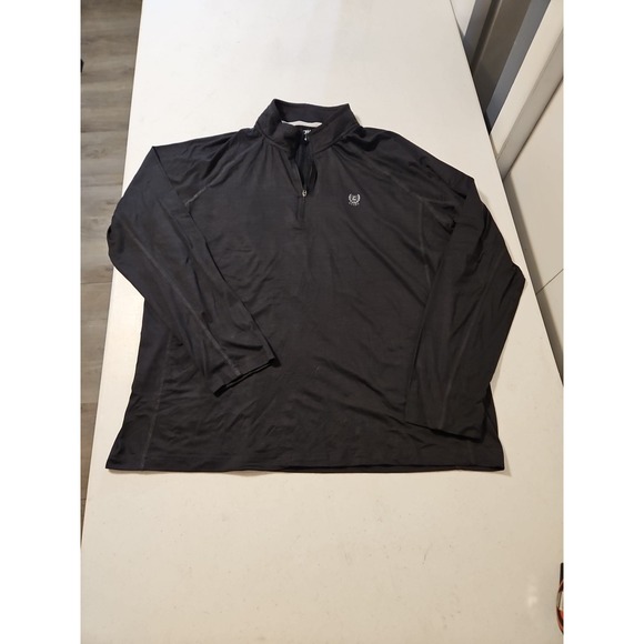 Chaps Other - NWT Chaps Golf Men's 1/4 Zip Pullover Thin Long Sleeve Polo Size XL Black (A974)